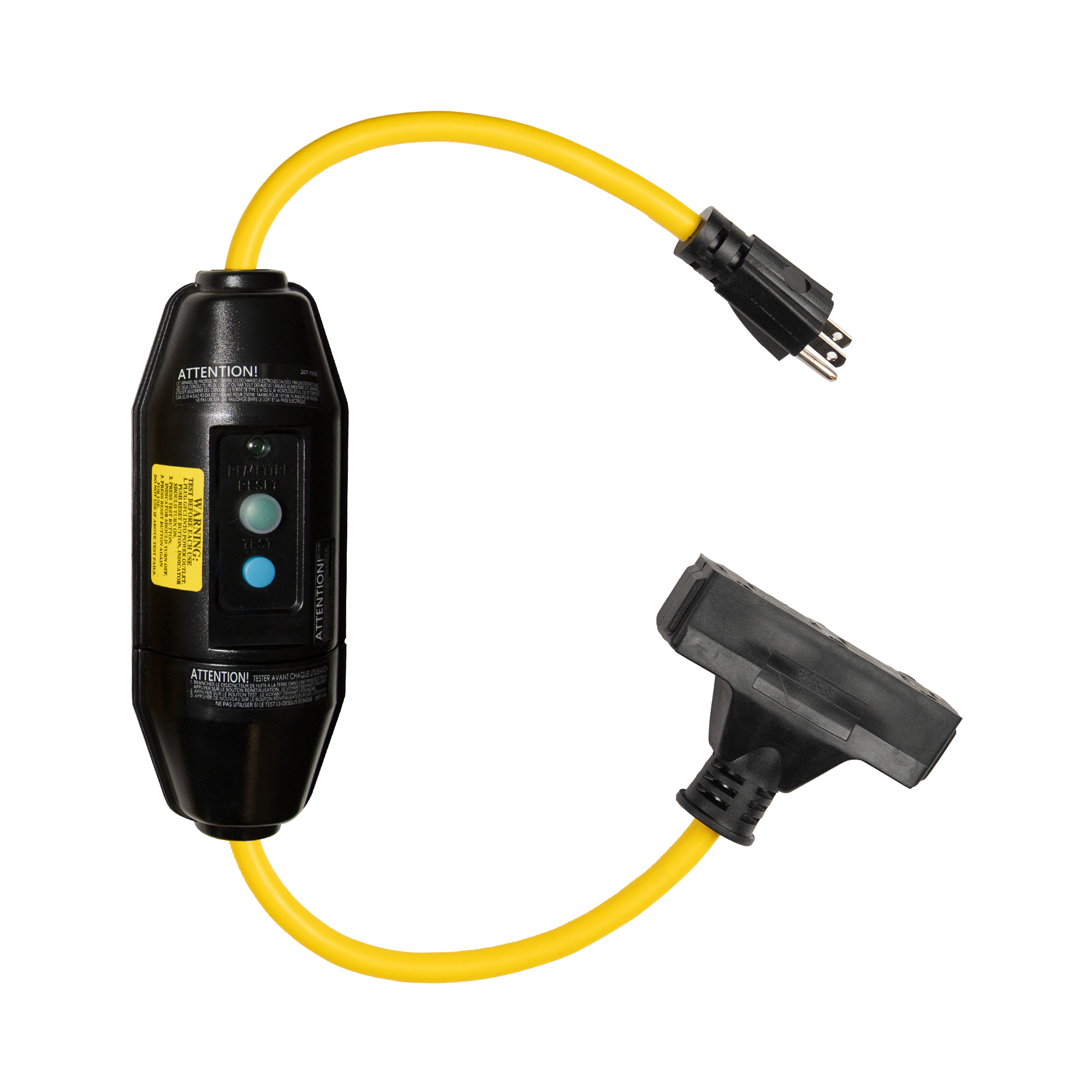 15 Amp Manual Reset Inline GFCI 2 Tri Tap Connector PGFI M040KY TT2 15-amp-manual-reset-inline-gfci-2-tri-tap-connector-pgfi-m040ky-tt2